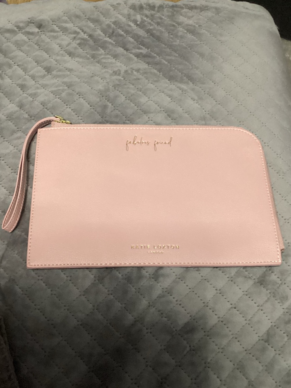 Katie Loxton London 'Fabulous Friend' - Mauve-Pink Wristlet/Pouch/Make-up Bag